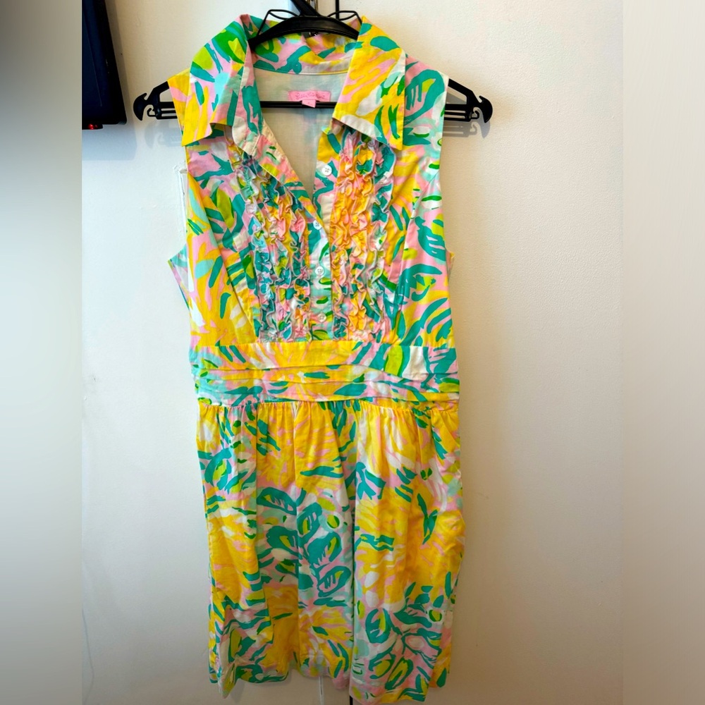 Lilly Pulitzer Essie Shirt Dress Cotton